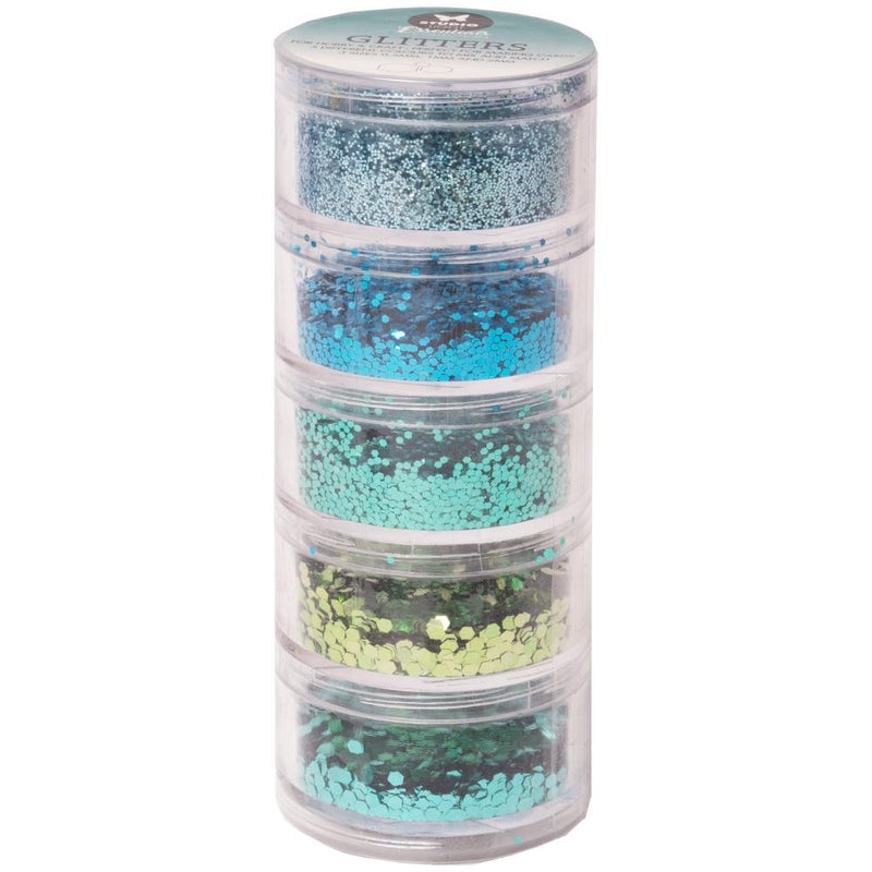 Studio Light Glitters 5/Pkg Nr. 02, Blue/Green*