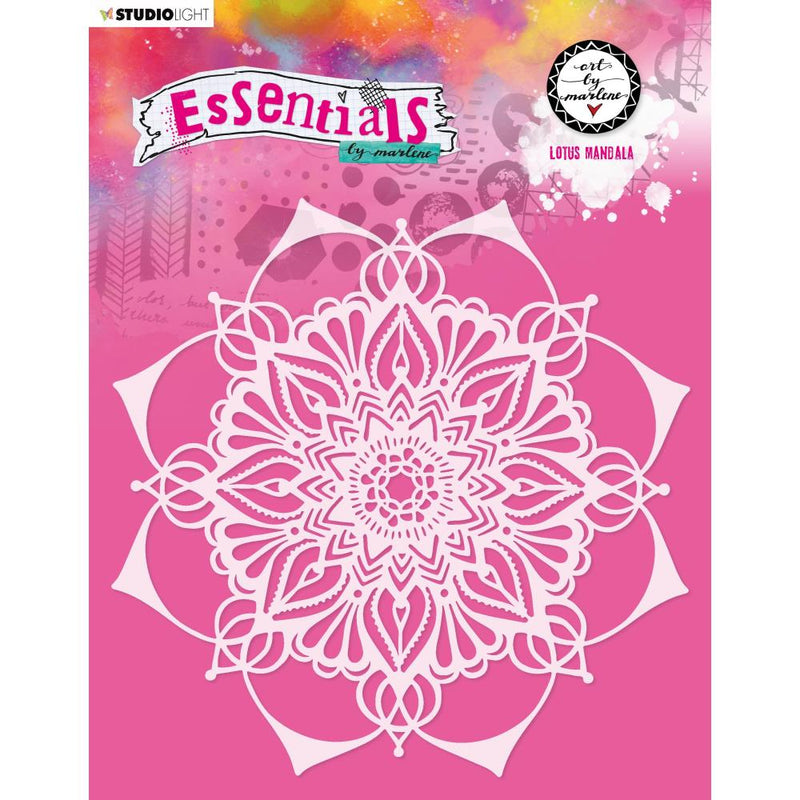 Art By Marlene Essentials 7.87"x 7.87" Stencil Nr. 72, Lovely Mandala