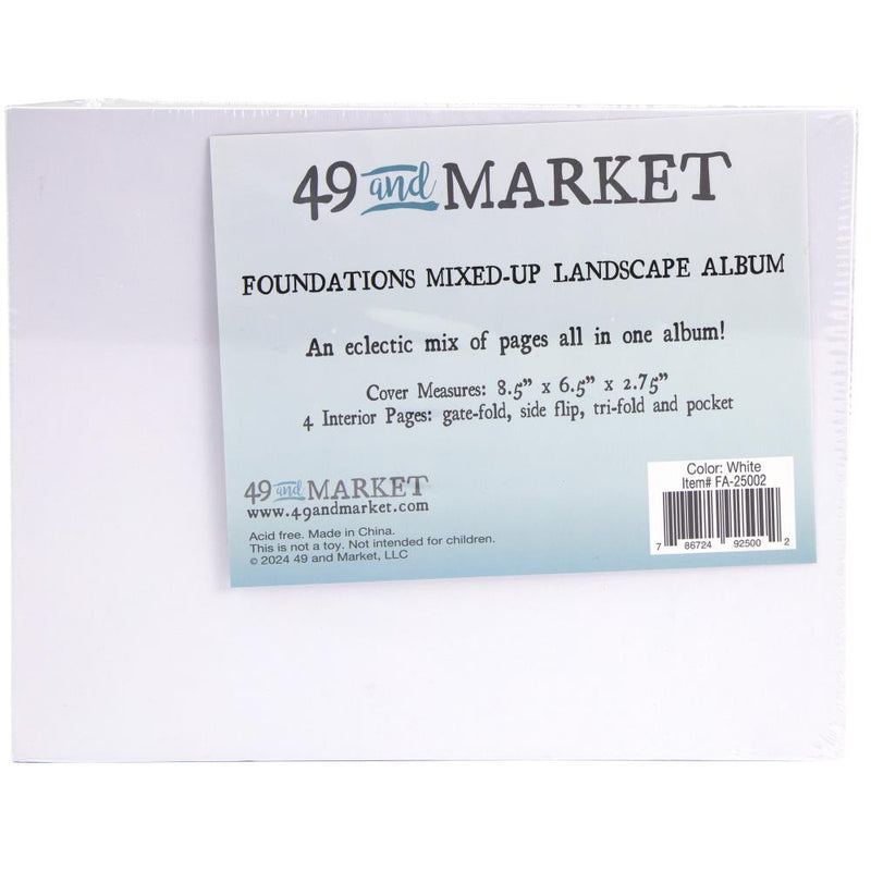 49 & Market Foundations Mixed Up Album Landscape, White