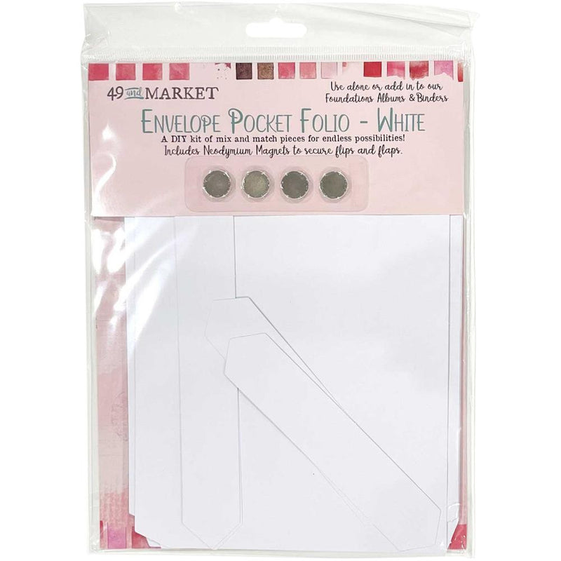 49 And Market Foundations Envelope Pocket Folio - White