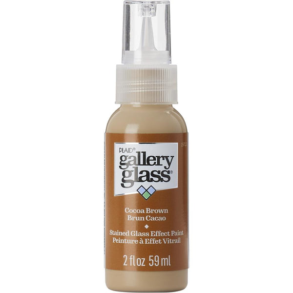 FolkArt Gallery Glass Paint 2oz - Cocoa Brown