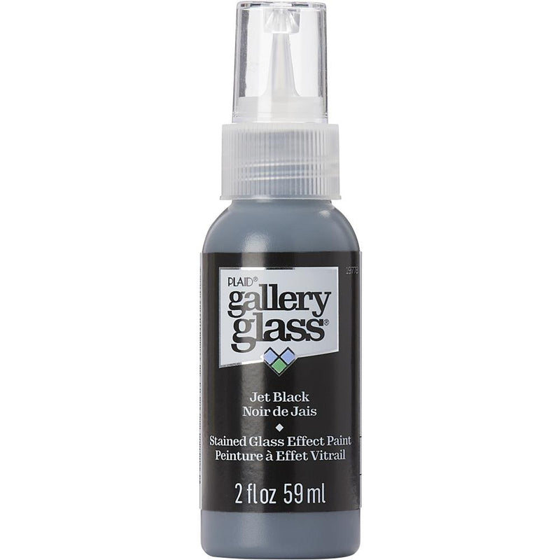 FolkArt Gallery Glass Paint 2oz - Jet Black