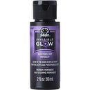 Folkart Invisible Glow Acrylic Paint 2oz - Purple Pop*