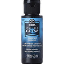 Folkart Invisible Glow Acrylic Paint 2oz - Blue Beam
