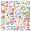 Echo Park Elements Cardstock Stickers 12"X12" Fairy Garden