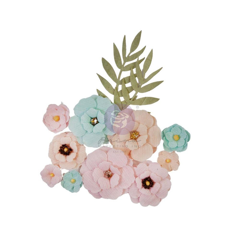 Prima Marketing Fabric Flowers - Afternoon Tea/Peach Tea*