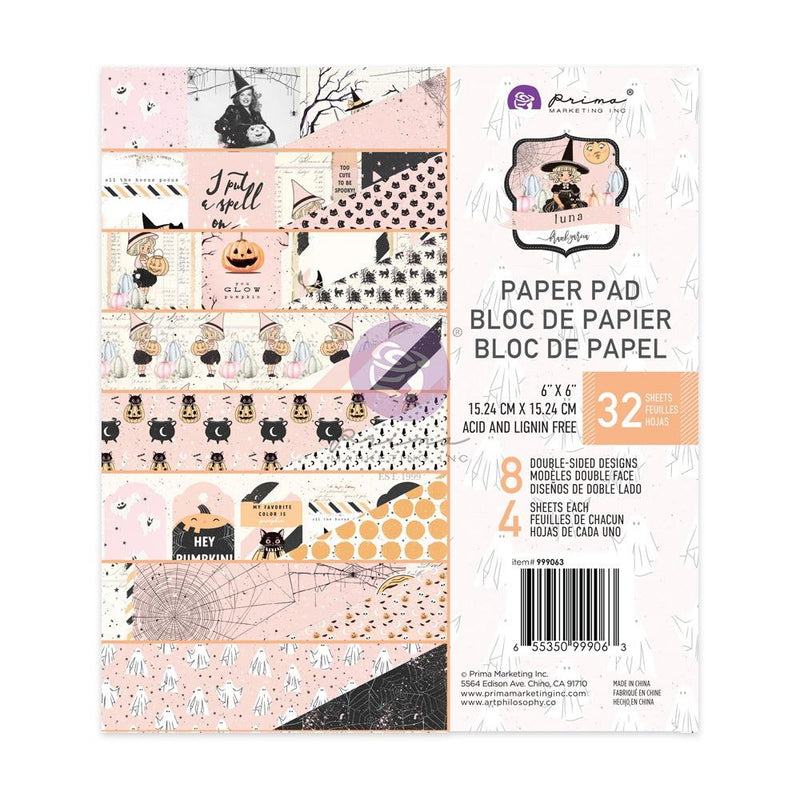 Prima Marketing Double-Sided Paper Pad 6"X6" 32 Pack - Luna*