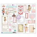 Prima Marketing Love Notes Chipboard Stickers 32-pack with Foil Details*