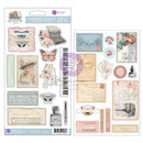 Prima Marketing French Blue By Frank Garcia Chipboard Stickers 27 pack  Shapes W/Foil Accents*