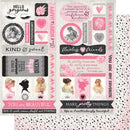 Authentique Flawless Double-Sided Cardstock Die-Cut Sheet 12in x 12in  Elements*