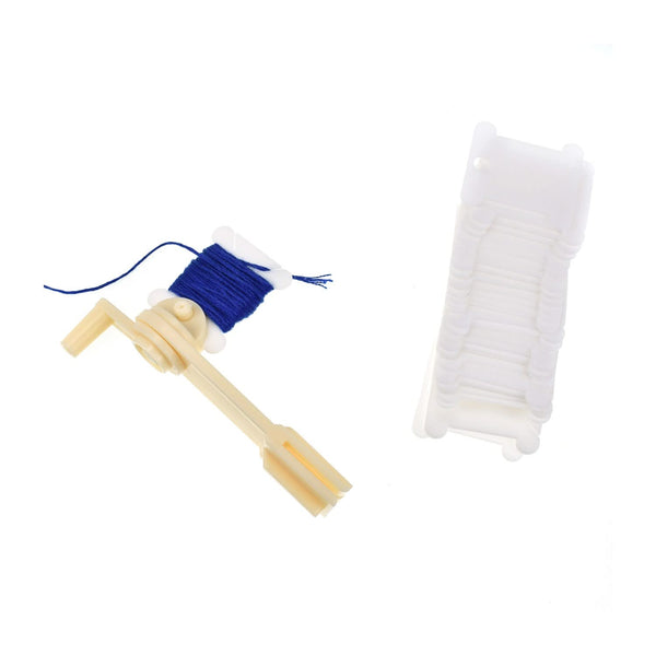 Poppy Crafts Floss Bobbins Plastic Storage Box w/ Bobbins & Winder