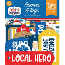 Echo Park Cardstock Ephemera 33 pack Frames & Tags, First Responder*