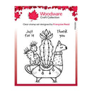 Woodware Clear Stamp Set 4"x 4" - Llama Planter