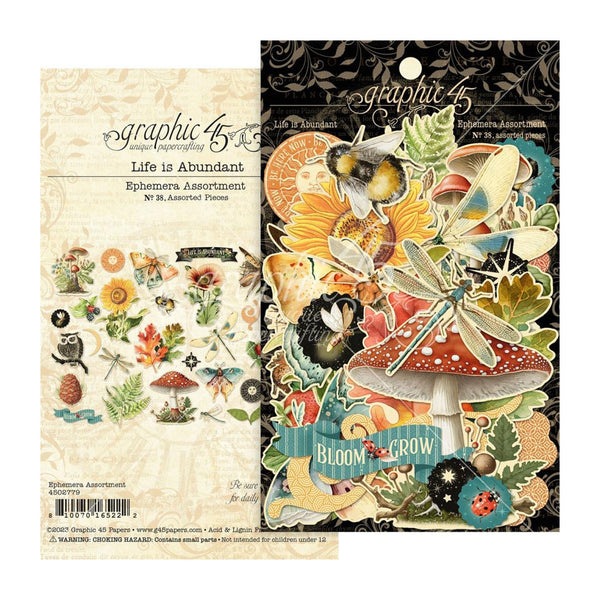 Graphic 45 Ephemera Die-Cut Assortment - Life Is Abundant