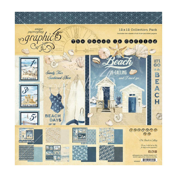 Graphic 45 Collection Pack 12"x 12" - The Beach Is Calling*