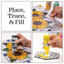 FolkArt Gallery Glass Pattern Set 3 pack  Floral