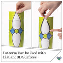 FolkArt Gallery Glass Pattern Set 3 pack  Floral