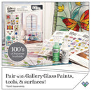 FolkArt Gallery Glass Pattern Set 3 pack  Floral