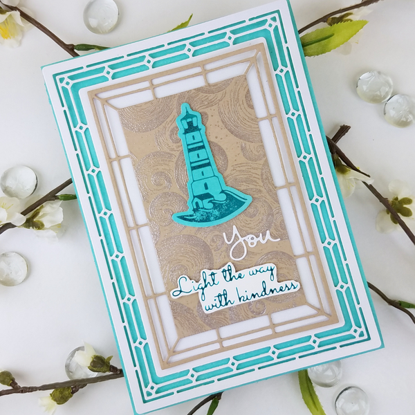 Spellbinders Glimmer Hot Foil Plate & Die By Becca Feeken - Shine Your Light*