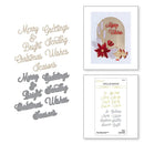 Spellbinders Glimmer Hot Foil Plate & Die - Merry Glimmer Sentiments