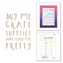 Spellbinders Glimmer Hot Foil Plate From Cardfront Sentiment Buy Me Craft Supplies