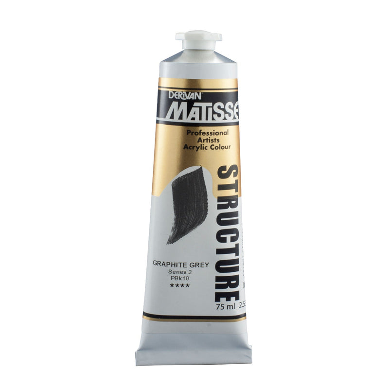 Matisse Structure Paint 75mL - Graphite Grey*