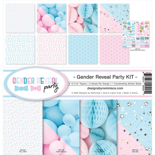 Reminisce Collection Kit 12"X12" Gender Reveal Party*