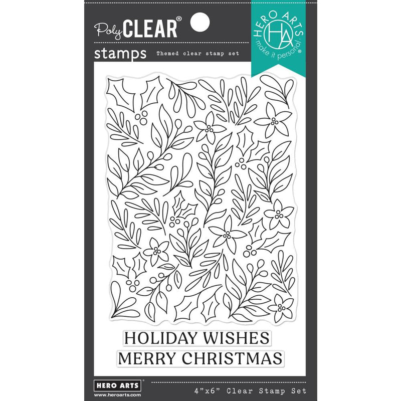 Hero Arts Clear Stamps 4"X6" Christmas Foliage