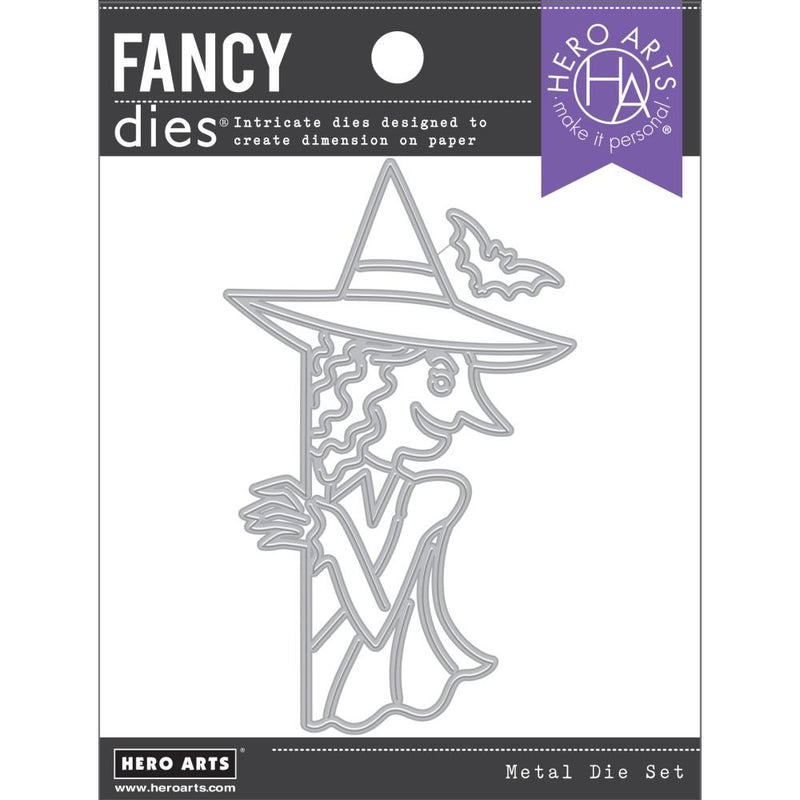 Hero Arts Fancy Dies Peeking Witch