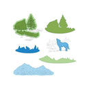 Heartfelt Creations Create A 'Scape Backcountry Cut & Emboss Dies, Set of 6*