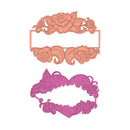 Heartfelt Creations Cut & Emboss Dies - Elegant Rose Banner*