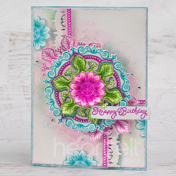 Heartfelt Creations Cut & Emboss Dies - Floral Mosaics