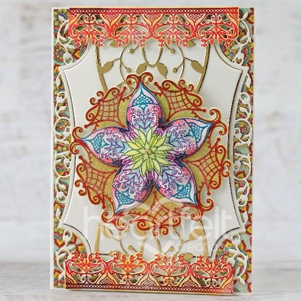 Heartfelt Creations Cut & Emboss Dies - Bursting Bloom Mosaics