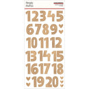 Simple Stories Hearth & Holiday - Foam Stickers 54 pack - Numbers*