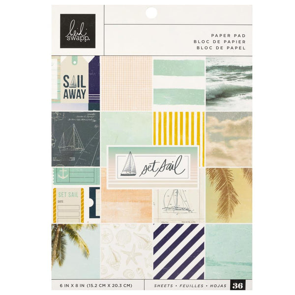 Heidi Swapp Single-Sided Paper Pad 6"X8" 36 pack  Set Sail