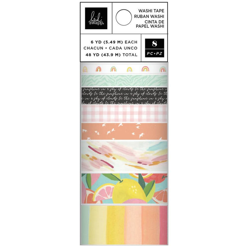 Heidi Swapp Sun Chaser Washi Tape Rolls 8 pack 6 Yards Each*