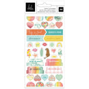 Heidi Swapp Sun Chaser Mini Puffy Stickers 39 pack*