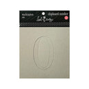 Heidi Swapp Washington Raw Chipboard Number 0*