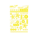 Hambly Screen Prints - Rub-Ons Stars - Yellow*