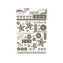 Hambly Screen Prints - Rub-Ons Stars - Brown*