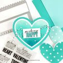 Concord & 9th Clear Stamps 4"X8" - Happy Heart*