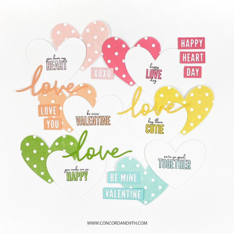 Concord & 9th Clear Stamps 4"X8" - Happy Heart*