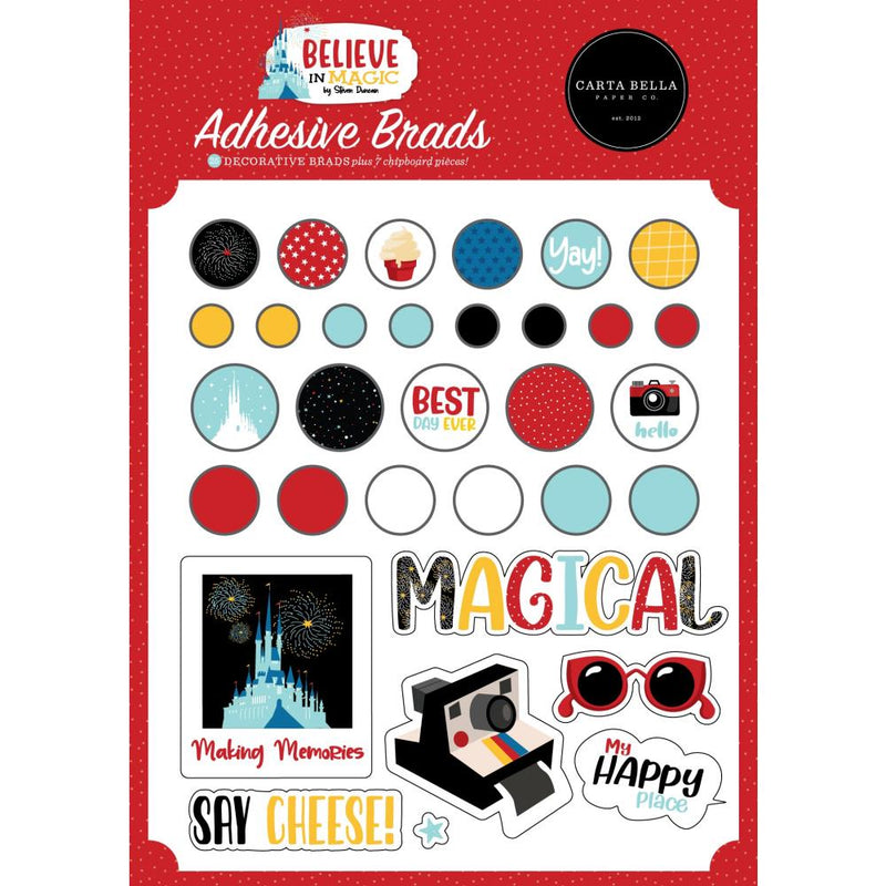 Carta Bella Decorative Brads - Believe In Magic*