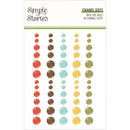 Simple Stories Into The Wild Enamel Dots Embellishments 60 pack*