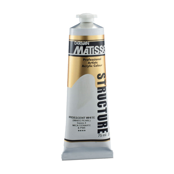 Matisse Structure Paint 75mL - Iridescent White (White Pearl)*