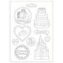 Stamperia Soft Maxi Mould 8.5"X11.5" - Castle & Cake, Sleeping Beauty*