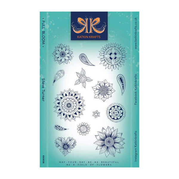 Katkin Krafts Clear Stamp Set 6"x 8" - Full Bloom*