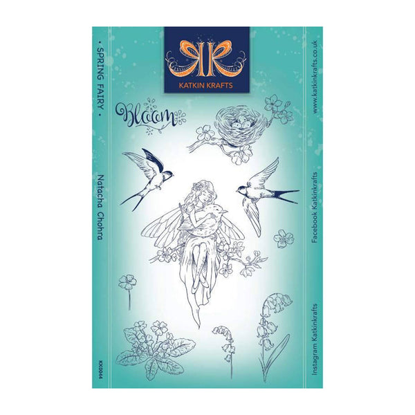 Katkin Krafts Clear Stamp Set 6"x 8" - Spring Fairy*