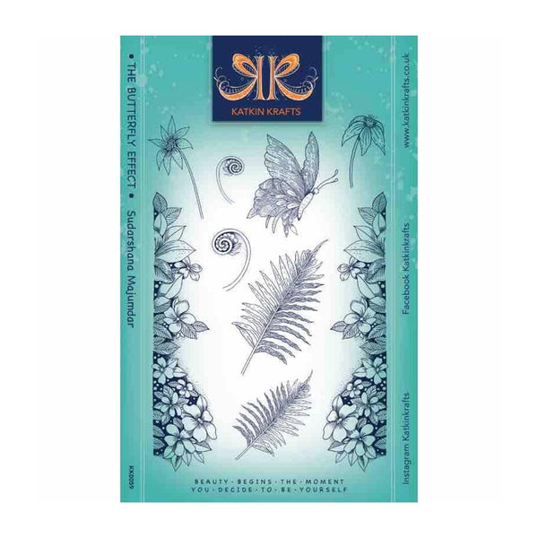 Katkin Krafts Clear Stamp Set 6"x 8" - The Butterfly Effect