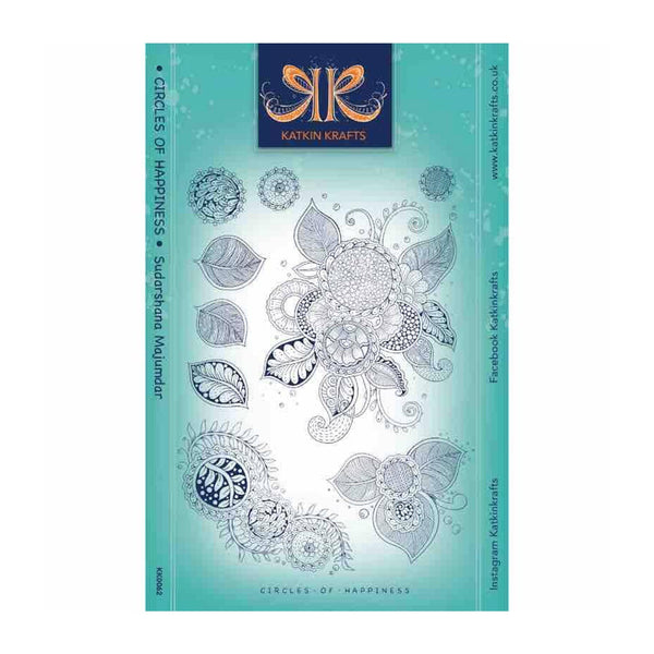 Katkin Krafts Clear Stamp Set 6"x 8" - Circles Of Happiness*